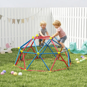 6 FT Climbing Dome Geometric Jungle Gym w/ Rust and UV-Resistant Steel, Up to 396 lbs, for 1-4 Children Aged 3-8 Years