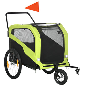 Aosom 2-in-1 Dog Bike Trailer for Large Dogs
