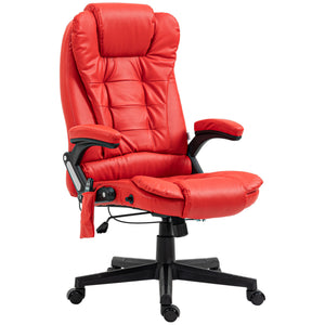Executive Massage Chairs Heated High Back Reclining Office Chair Swivel Leather Adjustable Vibrating – view 8