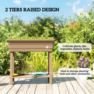 41L Self Watering Raised Garden Bed w/ Ventilation Transparent Lid Greenhouse – view 10