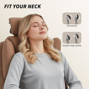 Reclining Office Chair, Executive Desk Chair with Pet-Friendly Fabric, Headrest, Footrest, Swivel Wheels – view 12