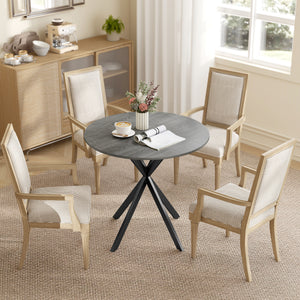 31.5" Industrial Round Dining Table - White Oak – view 20
