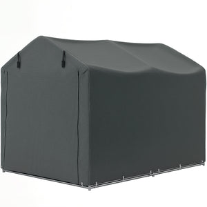 Outdoor Storage Shed, UV Resistant Bike Tent with Roll-up Zipper Door, Portable Shed for Bike, Motorcycle – view 8