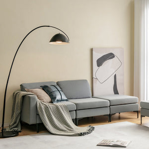 1/2/3/4-Seat Convertible Sectional Sofa with Reversible Ottoman-4-Seat L-shaped with 2 USB Ports view 9