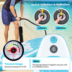 10/11 Feet Inflatable Stand Up Paddle Board with Premium SUP Accessories-L view 6