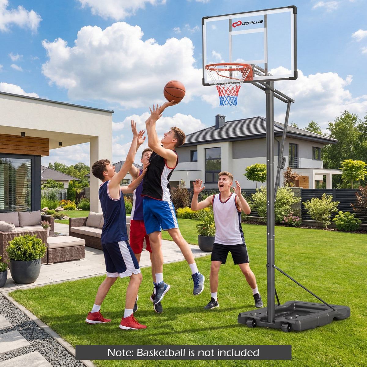 10 Feet Portable Basketball Hoop Outdoor for Adults view 2