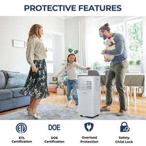 10000 BTU Air Cooler with Fan and Dehumidifier Mode-White view 5