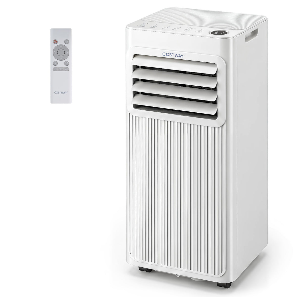 10000 BTU Portable AC with Sleep Mode and Window Kit Cools 450 Sq.Ft-White view 2
