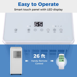 10000 BTU Portable Air Conditioner Cools up to 350 Sq wth 24H Timer view 6