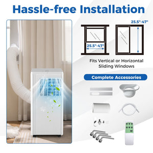10000 BTU Portable Air Conditioner Cools up to 350 Sq wth 24H Timer view 8