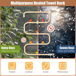 100W Electric Towel Warmer Drying Rack view 6