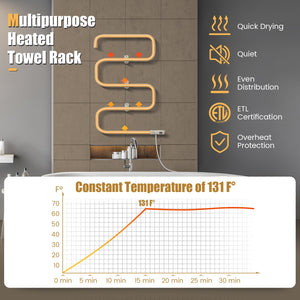 100W Electric Towel Warmer Drying Rack view 7