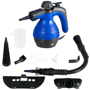1050W Multi-Purpose Handheld Pressurized Steam Cleaner-Blue view 3