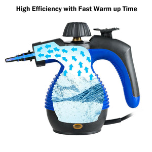 1050W Multi-Purpose Handheld Pressurized Steam Cleaner-Blue view 4