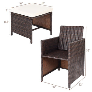 10 Pieces Outdoor Patio Dining Set view 5