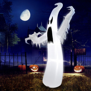 12 Feet Halloween Inflatable Ghost with LED Lights view 6