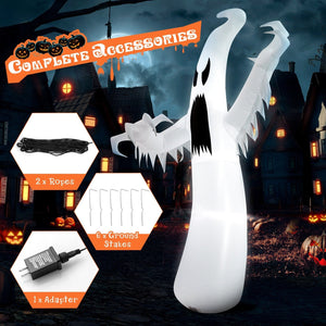 12 Feet Halloween Inflatable Ghost with LED Lights view 9