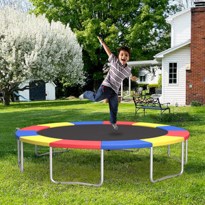 12 Feet Trampoline Pad Replacement Safety Pad with Fixing Straps (Multicolor) view 2