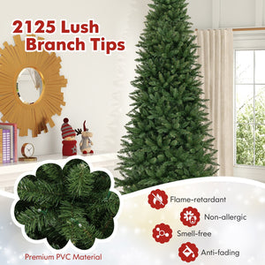 12 FT Artificial Christmas Tree with 800 Warm White LED Lights for Home Party Shopping Mall view 7