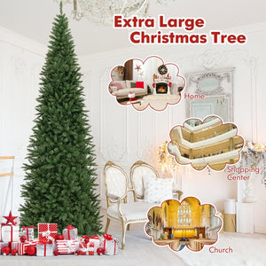12 FT Artificial Christmas Tree with 800 Warm White LED Lights for Home Party Shopping Mall view 9