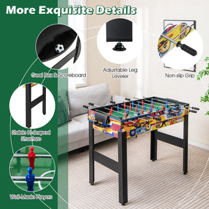 12-in-1 Combo Game Table Set with Foosball Air Hockey Pool Chess and Ping Pong view 9