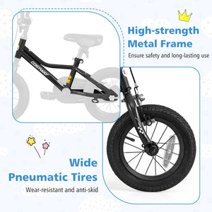 12 Inch Kids Bike Adjustable for 3-4 Years Old with Low-Step Frame view 7