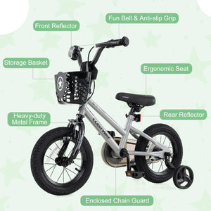 12 Inch Kids Bike Adjustable with Transparent Chain Cover for 3-4 Years Old view 7