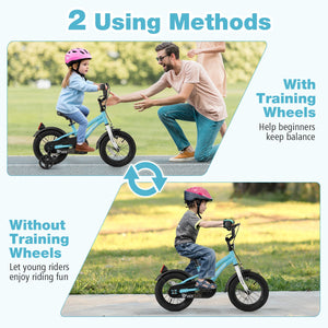 12-Inch Kids Bike for 3-4 Years Old Children Bicycle with Training Wheels view 7
