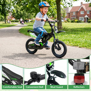 12 Inch Kids Bike Motorcycle-Inspired for Boy Girl Ages 3-4 Years-Black view 9