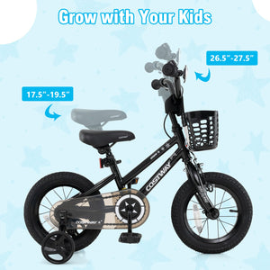 12 Inch Kids Bike with Basket and Training Wheels for Children Aged 3-5 Years Old view 5