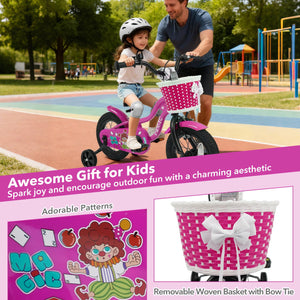12 Inch Kids Bike with Training Wheels for Aged 3-4 Years Old - Magic Rose view 5