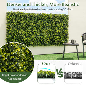 12 Pieces 20 Inch x 20 Inch Artificial Hedge Eucalyptus Panels view 7