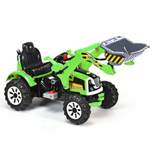 12 V Battery Powered Kids Ride on Dumper Truck-Green view 7