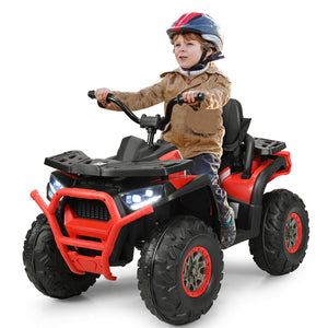 12 V Kids Electric 4-Wheeler ATV Quad with MP3 and LED Lights-Red view 7