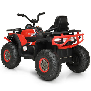 12 V Kids Electric 4-Wheeler ATV Quad with MP3 and LED Lights-Red view 8