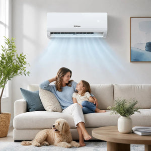 Lithzen 12000 BTU 115V 17 SEER2 Mini Split Air Conditioner and Heater WiFi Enabled view 3