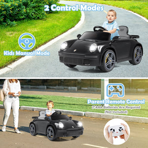 12V Electric Ride On Car Licensed RUF CTR with Remote Control and Music-Black view 5