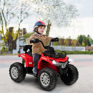 12V Kids Ride On ATV 4 Wheeler with MP3 and Headlights-Red view 2