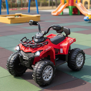12V Kids Ride On ATV 4 Wheeler with MP3 and Headlights-Red view 3
