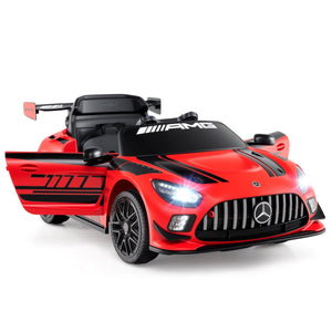 12V Kids Ride-On Car Mercedes-AMG GT3 Licensed with Adjustable Speed-Red view 3