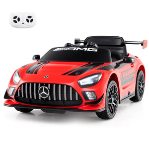 12V Kids Ride-On Car Mercedes-AMG GT3 Licensed with Adjustable Speed-Red view 5