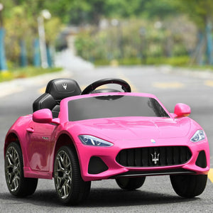 12V Kids Ride-On Car with Remote Control and Lights-Pink view 7