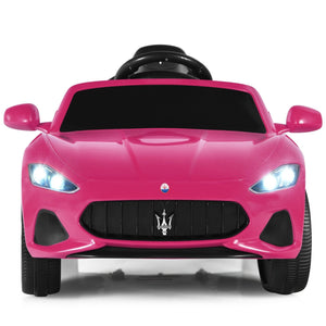 12V Kids Ride-On Car with Remote Control and Lights-Pink view 9