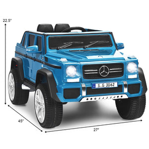 12V Licensed Mercedes-Benz Kids Ride On Car-Navy view 4