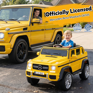 12V Licensed Mercedes-Benz Kids Ride-On Car-Yellow view 4
