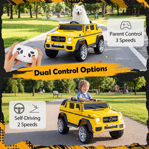12V Licensed Mercedes-Benz Kids Ride-On Car-Yellow view 5