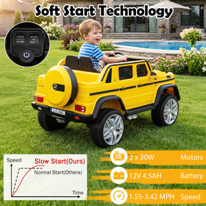 12V Licensed Mercedes-Benz Kids Ride-On Car-Yellow view 6
