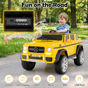 12V Licensed Mercedes-Benz Kids Ride-On Car-Yellow view 7