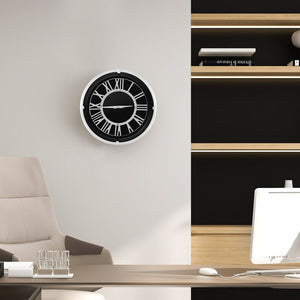 13.5/17.5 Inch Silent Wall Clock with Silver Frame-S view 5