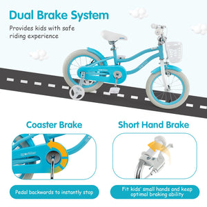 14/16/18 Inch Kids Bike with Dual Brakes and Adjustable Seat-14 inches view 5